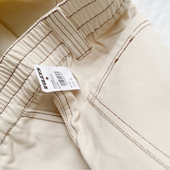 NWT High Waist Khaki Utility Shorts - Picture 6 of 14